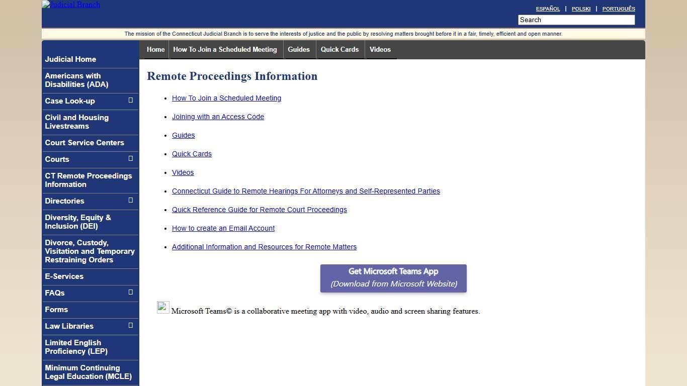 CT Judicial - Remote Justice