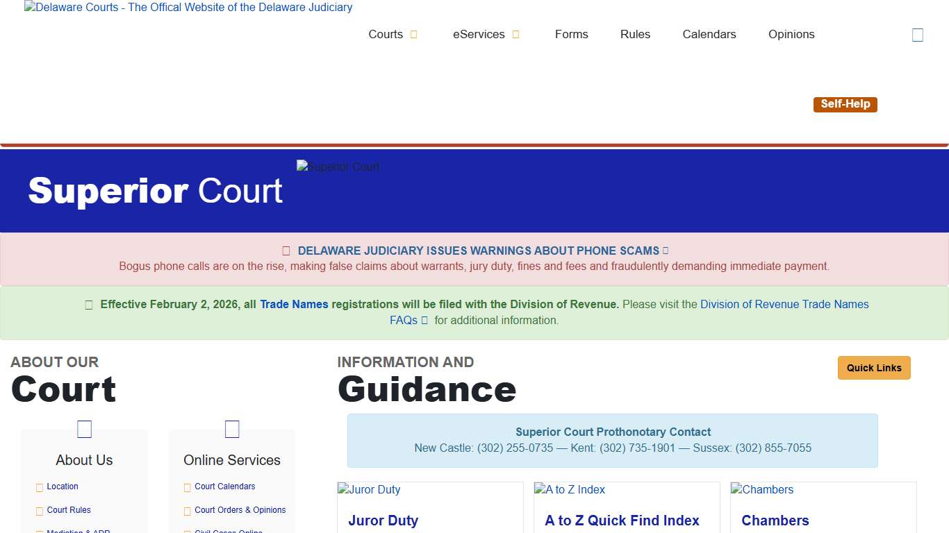 Superior Court - Delaware Courts - State of Delaware