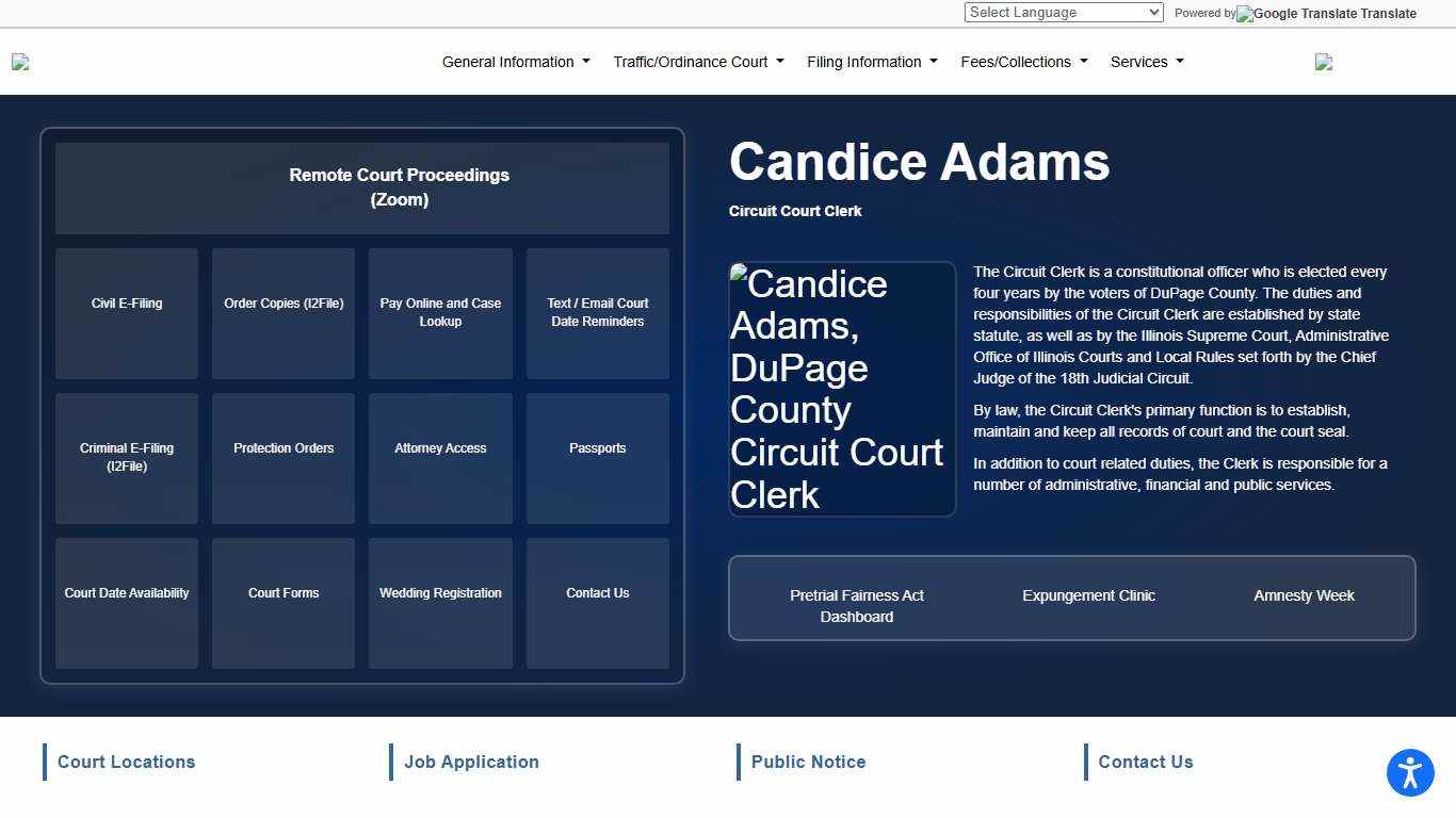 18TH JUDICIAL CIRCUIT COURT CLERK DUPAGE COUNTY ILLINOIS