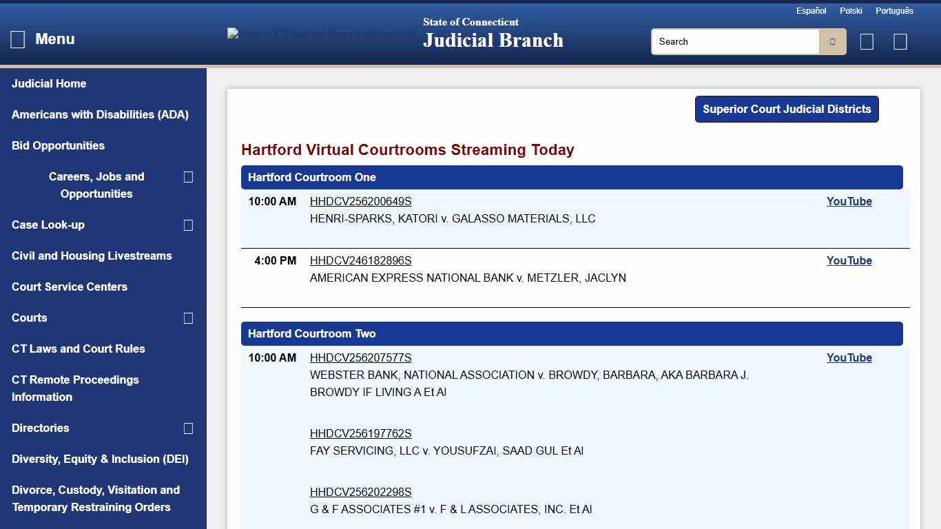 CT Judicial - Public Access
